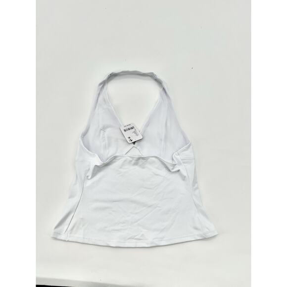 Free People Still Here Halter Cami Top White Flirty Going Out Size Small NWT - Picture 6 of 7